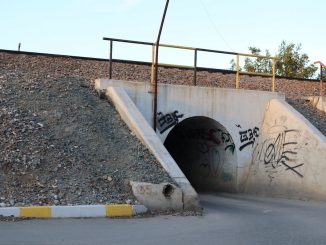 Tunelul pe sub calea ferată de la Valu lui Traian. FOTO Adrian Boioglu / Valureni.ro