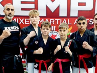 Sportivii Secției Kempo de la Clubul Sportiv Voința Valu lui Traian. FOTO IC
