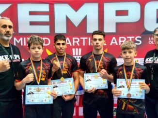 Campionii alături de antrenorul Ionel Crînguș. FOTO Facebook Ionel Crînguș
