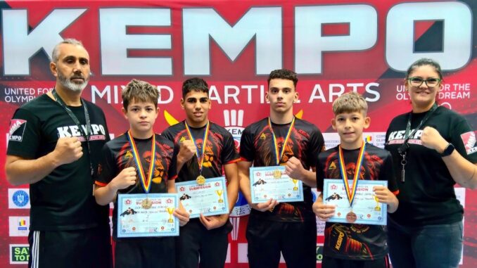 kempo campioni_5 Campionii alături de antrenorul Ionel Crînguș. FOTO Facebook Ionel Crînguș